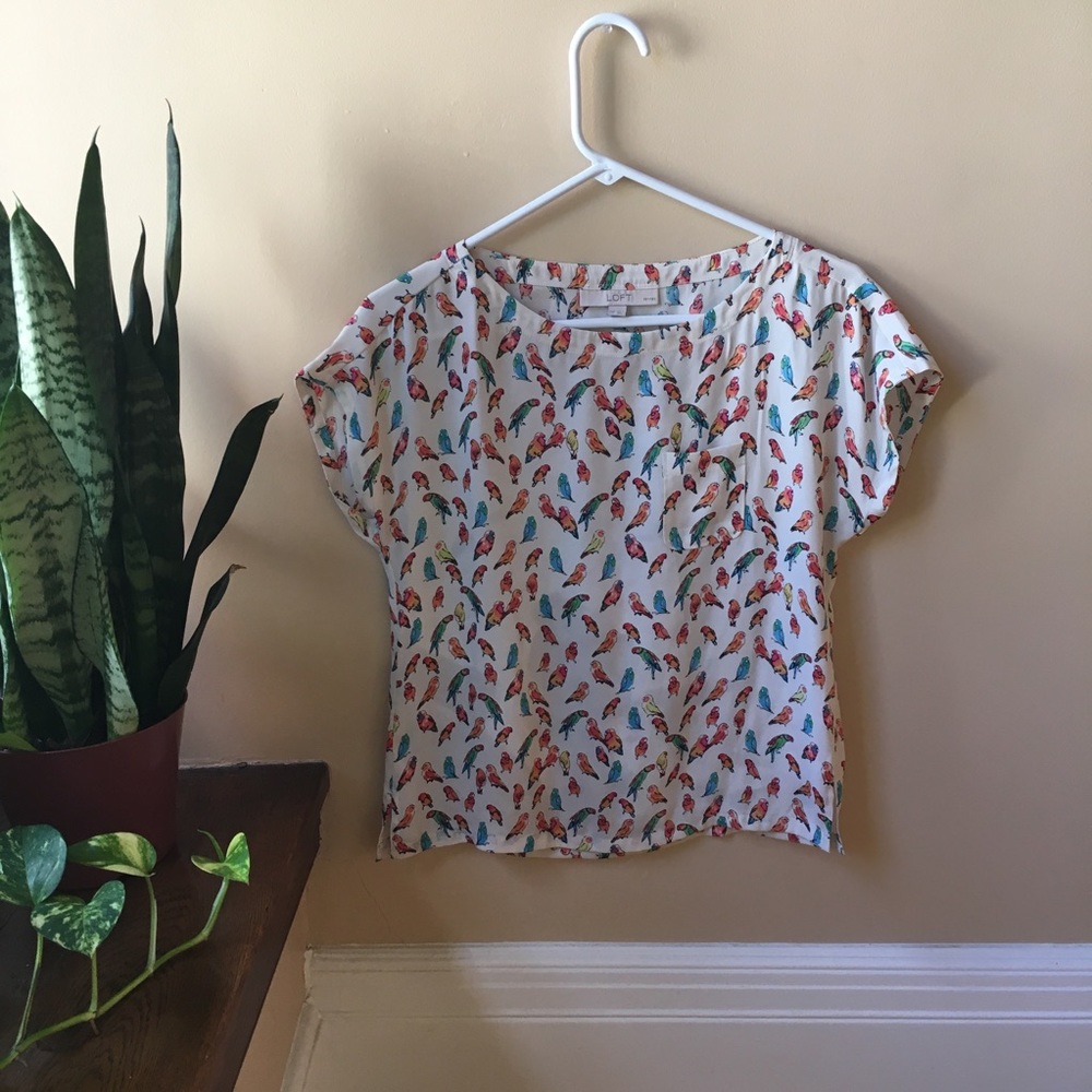 LOFT multicolor parakeet top, XXSP